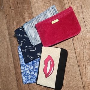 Lot of 5 Ipsy Makeup Bags